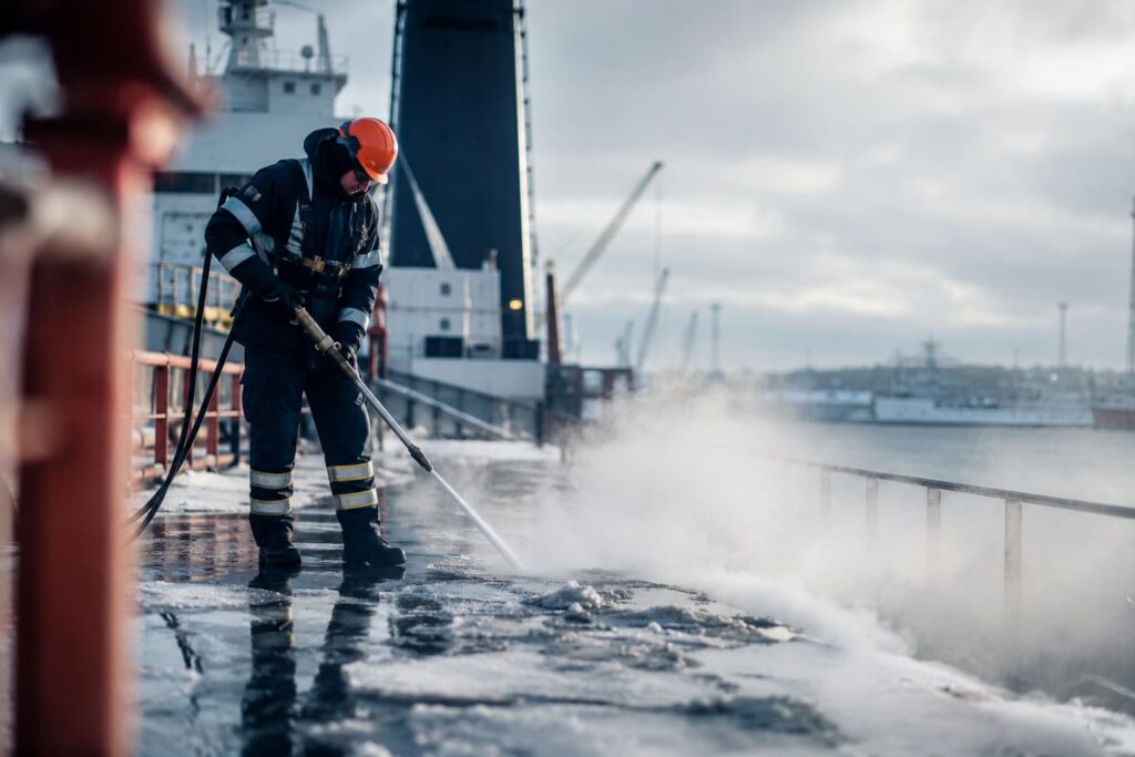 Cleaning services and ice removal